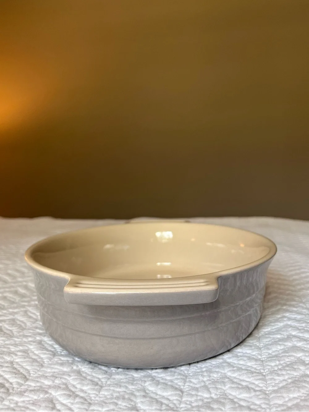 Le Creuset Stoneware Oval Dish Pan Mist Grey 27 cm